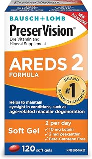 PreserVision AREDS 2 Vitamin & Mineral Supplement 120 Count Soft Gels