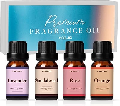 Fragrance Oil - 4 Bottles for Candle Making | Fragrance Oils for Candle Scents