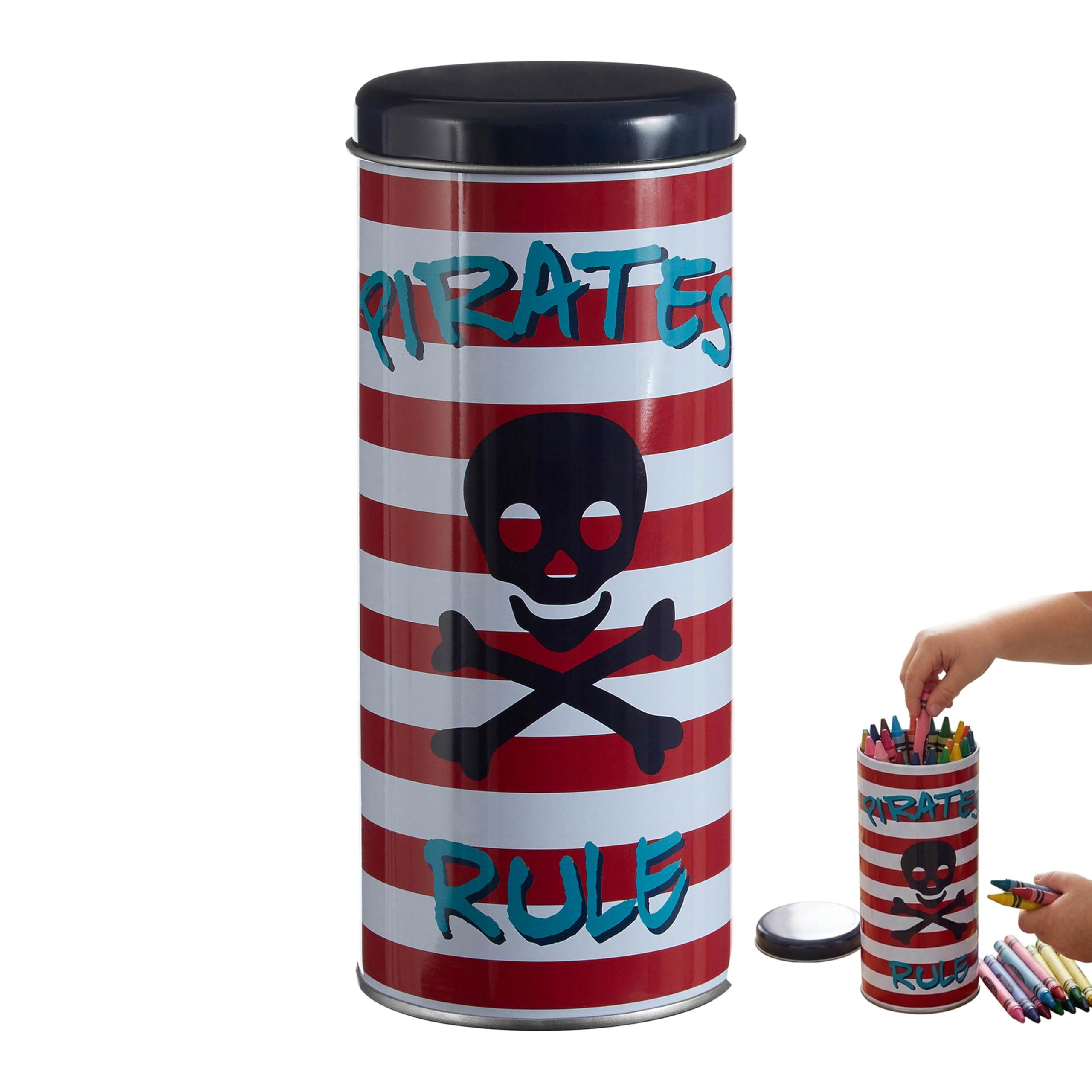 Orsina Pirate Themed Round Storge CanisterDurable Tall Food Container For BedroomVersatile Kitchen Canister from B&Q