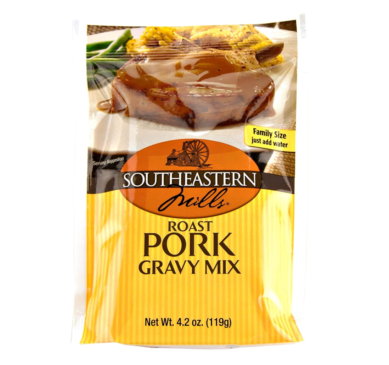 Kauffman Orchards Roast Pork Gravy Mix by Southeastern Mills, 4.2 Oz. (Case of 24)