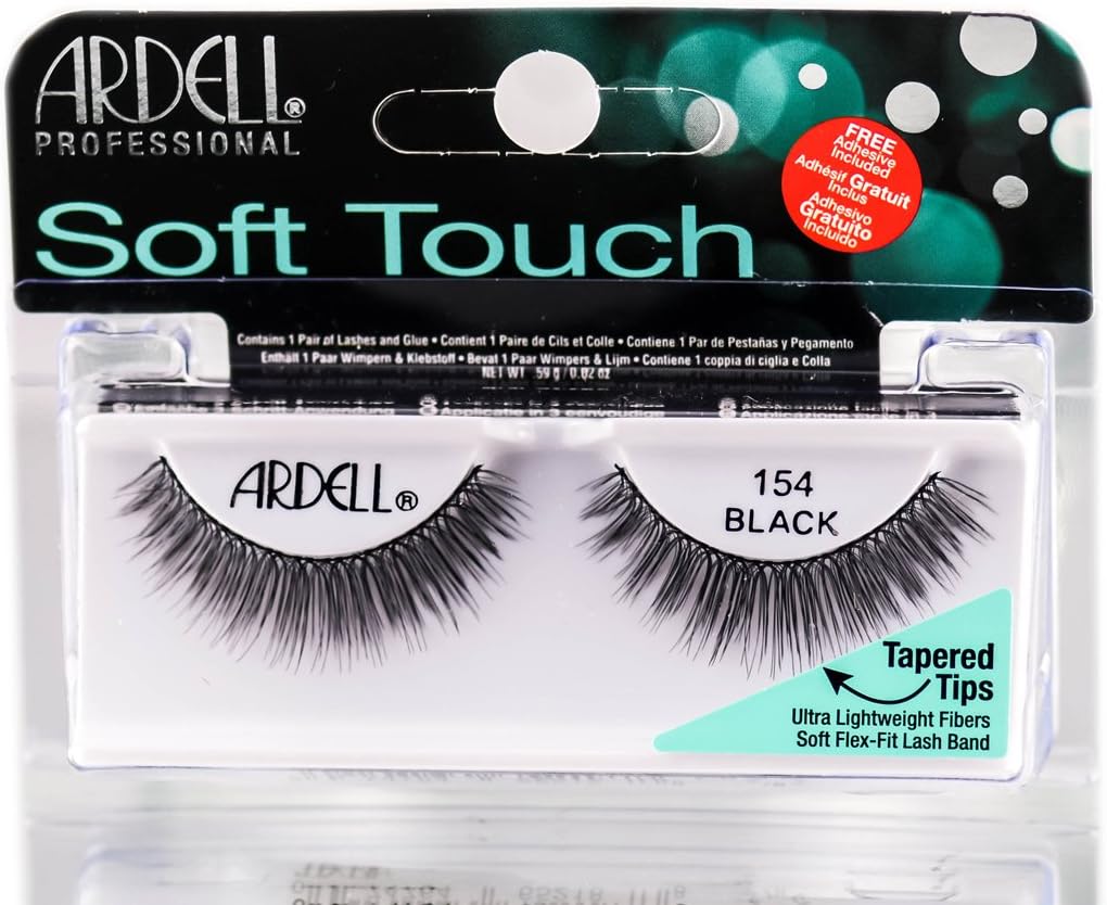 Ardell Soft Touch Tapered Tip Lashes 154 Black - 65218