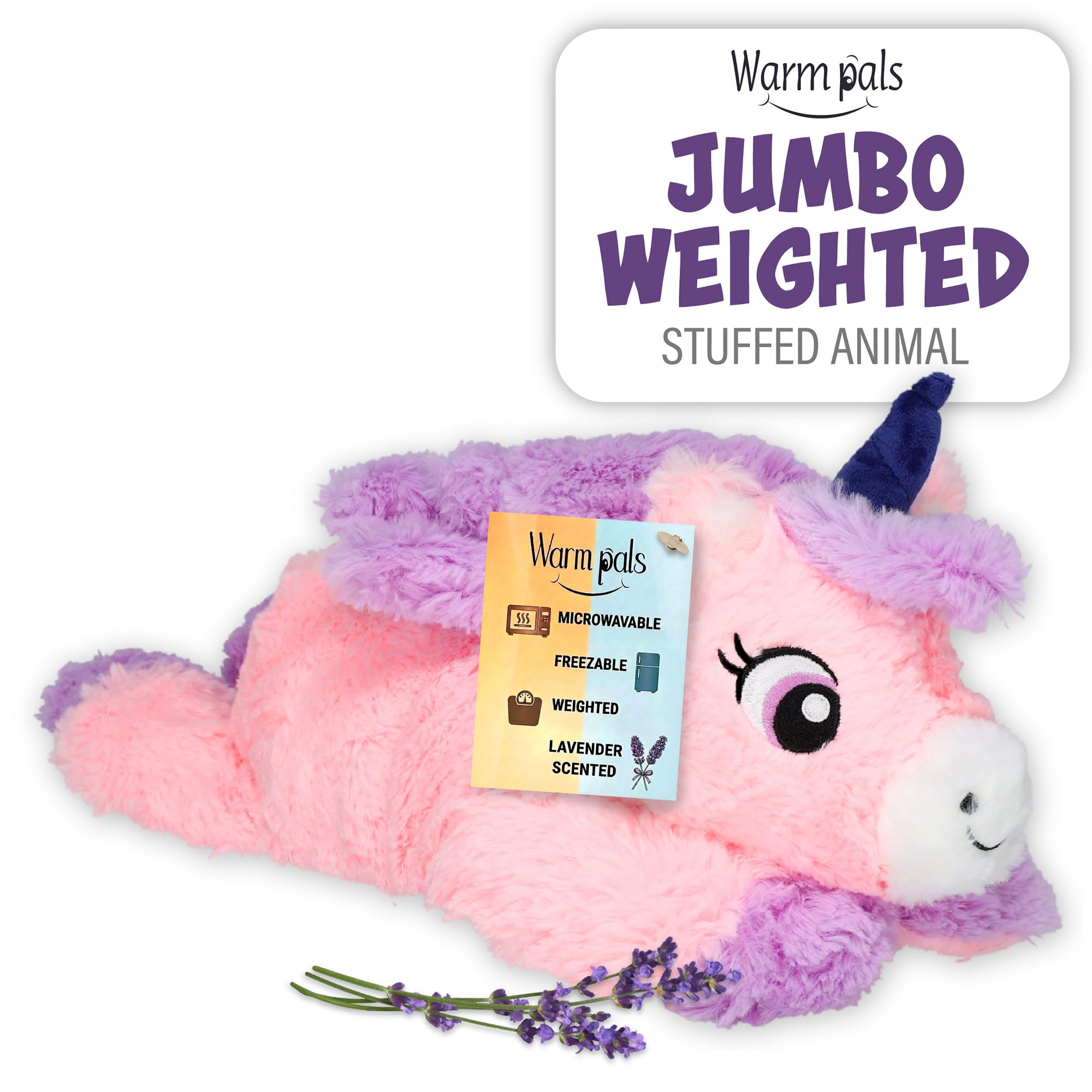 Amazon.com: Jumbo - Unicorn - Microwavable & Weighted Plush