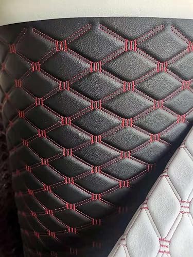 Miniatura 8 de Tela de vinilo de espuma acolchada de piel sintética con respaldo de esponja gruesa, cabecera de tapicería para automóvil, 39 x 60 pulgadas,