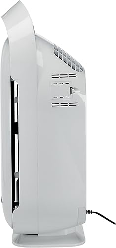 Miniatura 5 de GermGuardian Purificador de aire de alto rendimiento con filtro HEPA puro, temporizador, ionizador, elimina el 99.97% de los contaminantes,