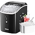 Oraimo Nugget Ice Maker, Ice Makers Countertop, 26 Lbs/Day Tooth-Friendly Chewable Ice with Self-Cleaning, Auto Water Refill, Sonic Pebble Ice Machine