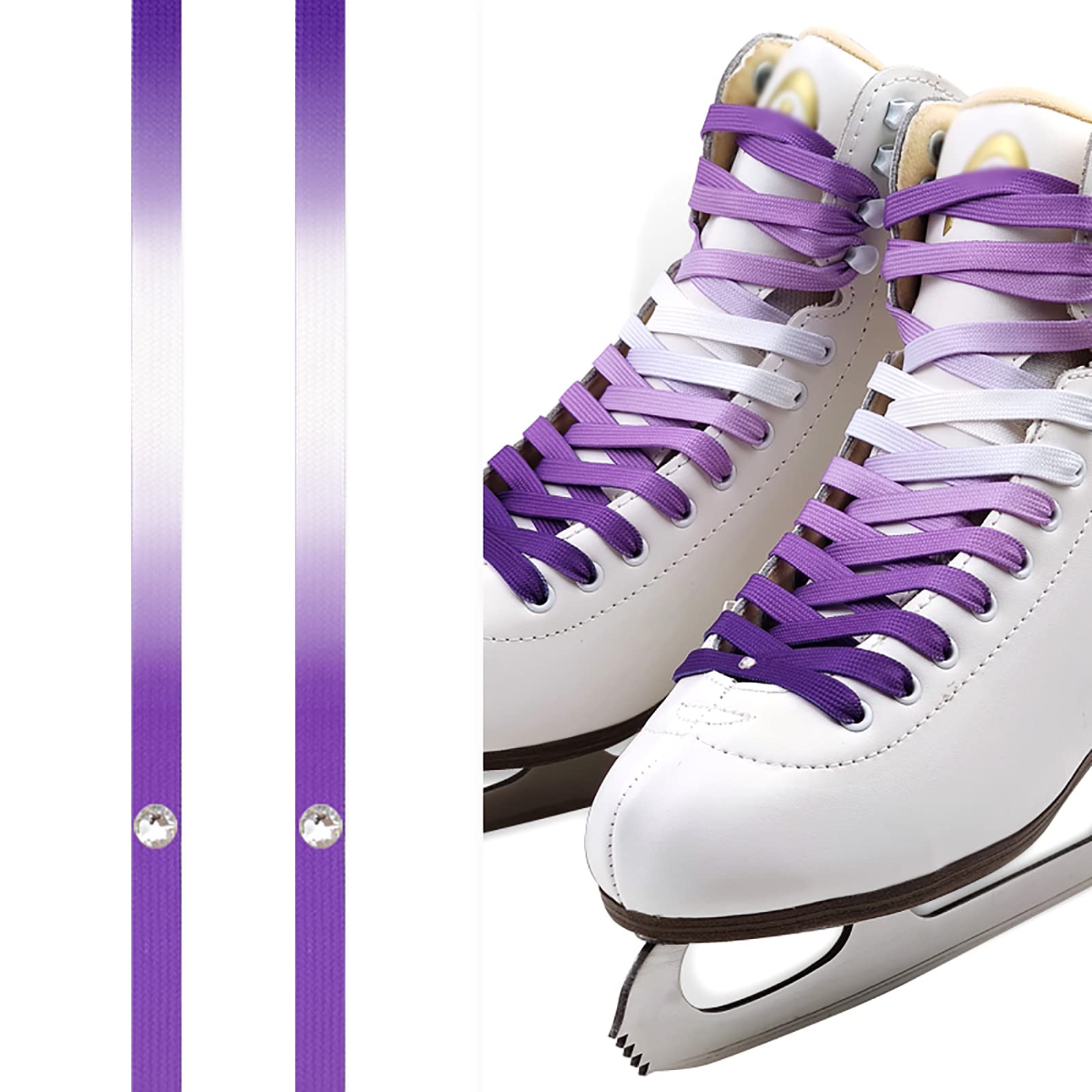 elastische Schnürsenkel Schnürsenkel, 1 Paar Schnürsenkel for Hockey-Schlittschuhe, Schnürsenkel for Sport, Skifahren, Hockey, Schnürsenkel for Hockey und Schlittschuhe, Schnürsenkel for Eishockey-Rol