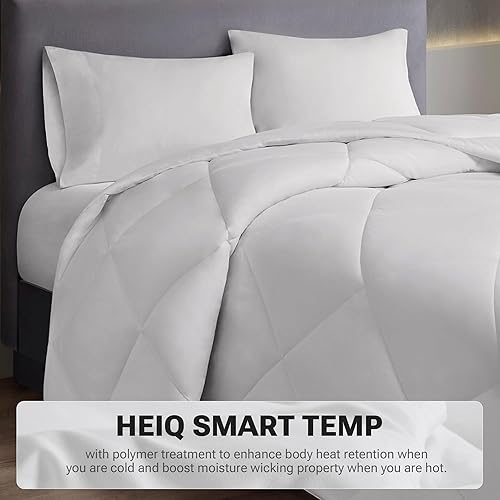 Miniatura 2 de Sleep Philosophy HeiQ - Edredón regulador de temperatura diseño acolchado de diamante relleno de edredón de gran tamaño ropa de cama de