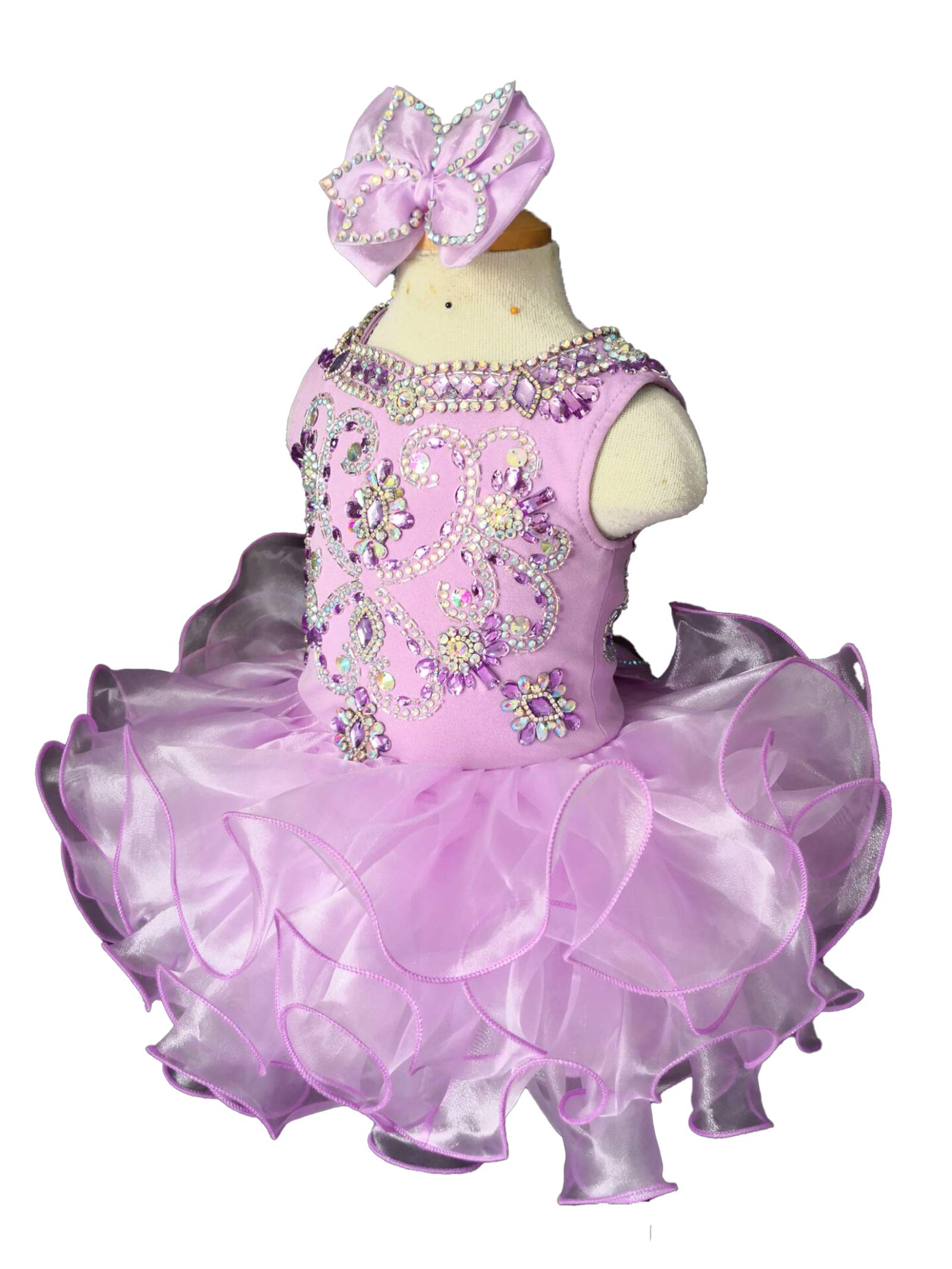 Jenniferwu Vestido Bebé Niñas Moderna/Ajustada - Morado - 12 -18 Meses