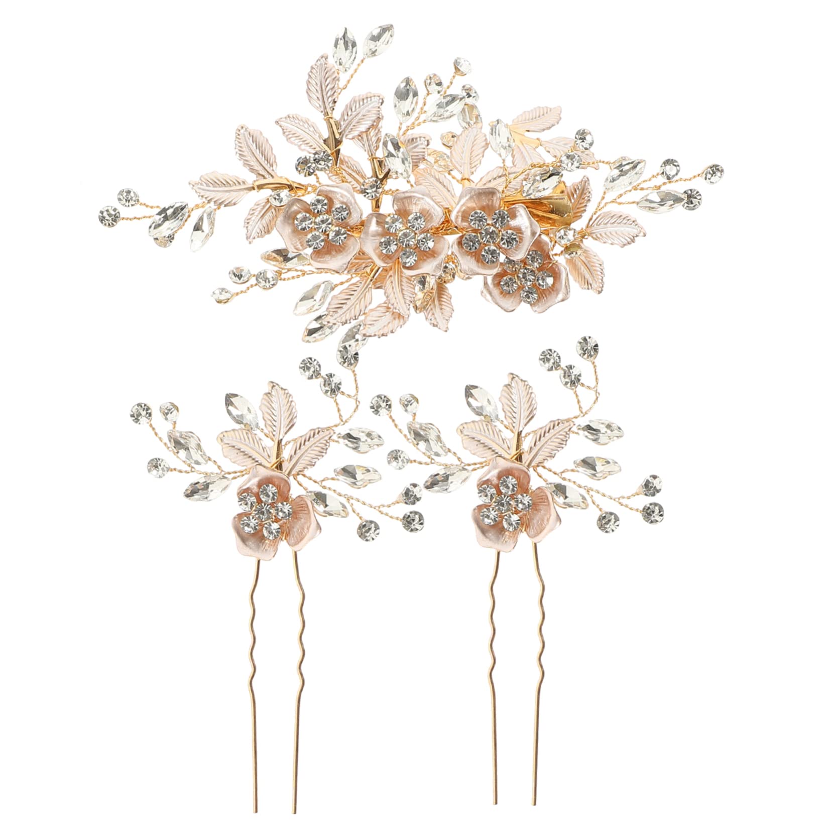 Beavorty 5 Sets Braut Hochzeit Haar Strass Haar Zubehör Kopfschmuck Kristall Stirnband Für Braut