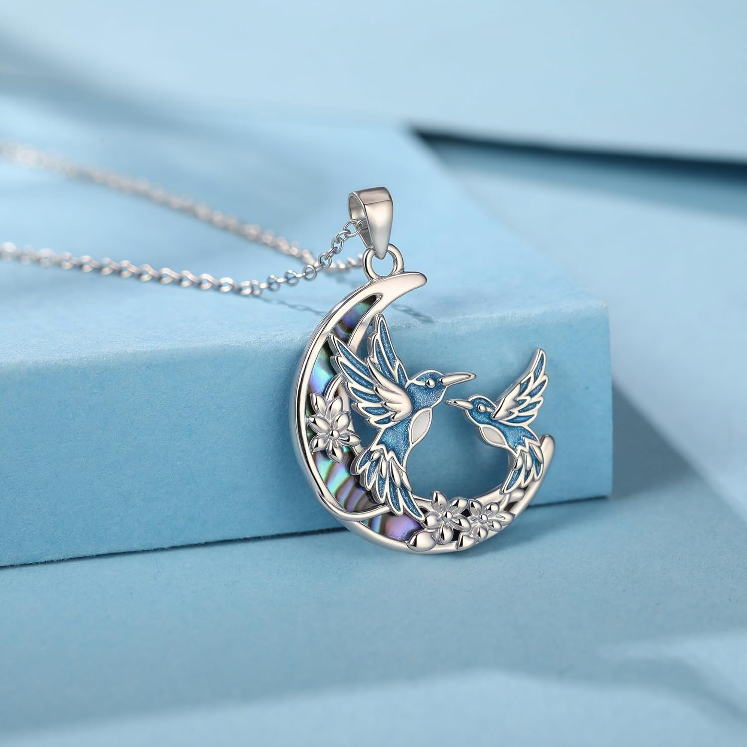 Hummingbird/Bat/Cat/Dolphin/Mermaid Necklace Sterling Silver Cute Animal Necklaces Jewelry Christmas Gifts for Women Mother Wife Friends Daughter - Image 4