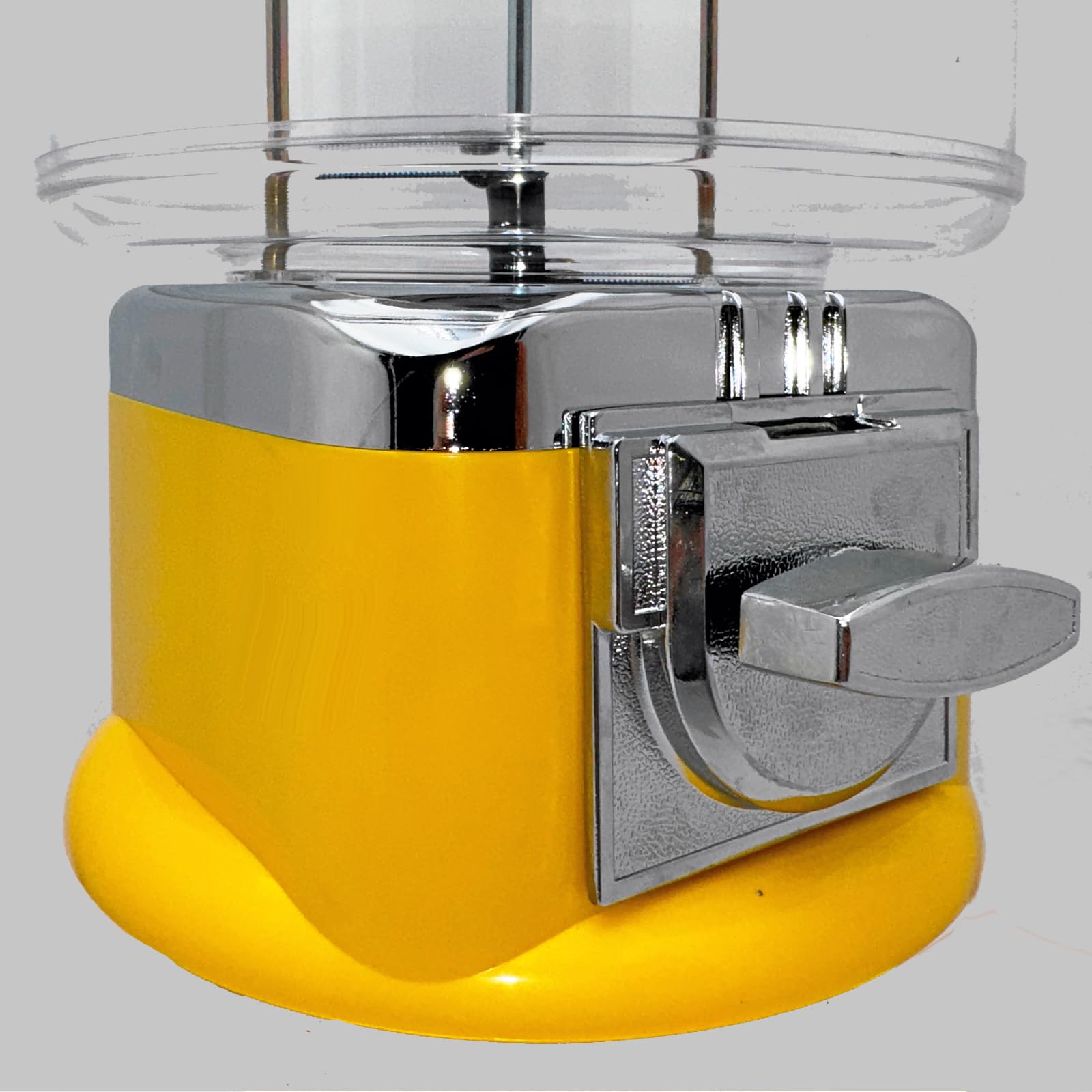 Mini Spiral Kaugummiautomat und Süssigkeitenautomat, Warenautomat mit Rutschbahn für kleine runde Artikel, attraktiver Verkaufsautomat für Kinder, robuster Süsswarenautomat ohne Strom (gelb)