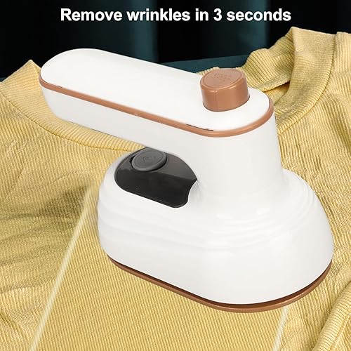 Miniatura 3 de Mini plancha de vapor, termostato plegable con mango plegable, color blanco, 110 220 V, pequeña máquina de planchar para toalla para el hogar (#3)