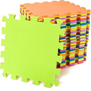 Aggloz | Kidz Interlocking Foam Play Mat Set, Great for Babies, Toddlers or Even Exercise Foam Baby Play Mat EVA Foam Interlocking Floor Tile | Each Tiles 32 x 30cm (27 Piece)