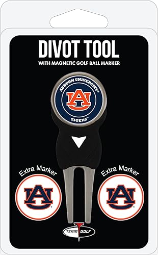 Vista 26 de Team Golf NCAA - Herramienta Divot con 3 marcadores de pelota de golf, los marcadores son esmaltes magnéticos extraíbles de doble cara