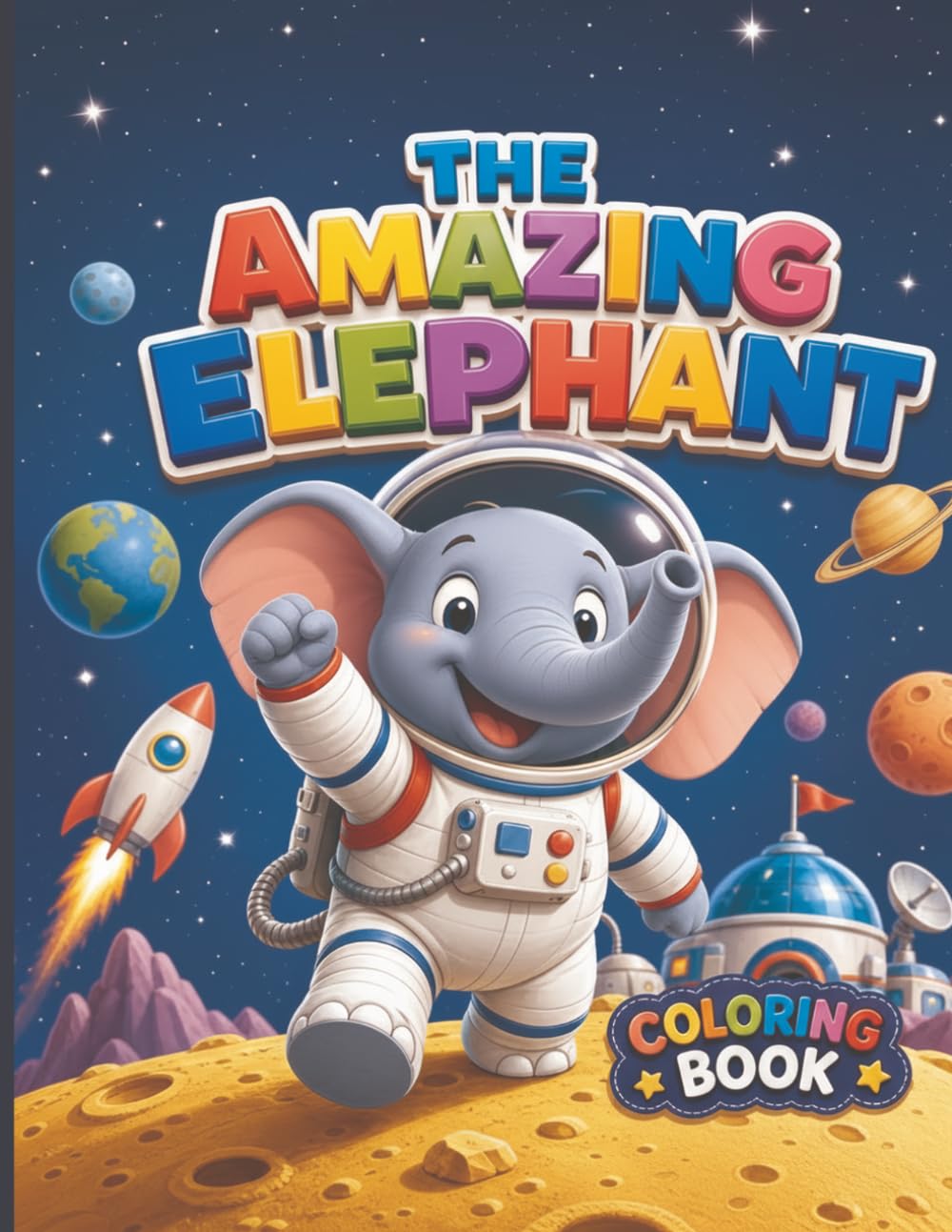 Elephant Jobs: A Fun Coloring Book for Kids: 30 Adorable Elephant Careers to Color! Astronaut, Doctor, Firefighter, Chef, and More! Perfect for ... Ages 2-8. (Animal Jobs Coloring Series)