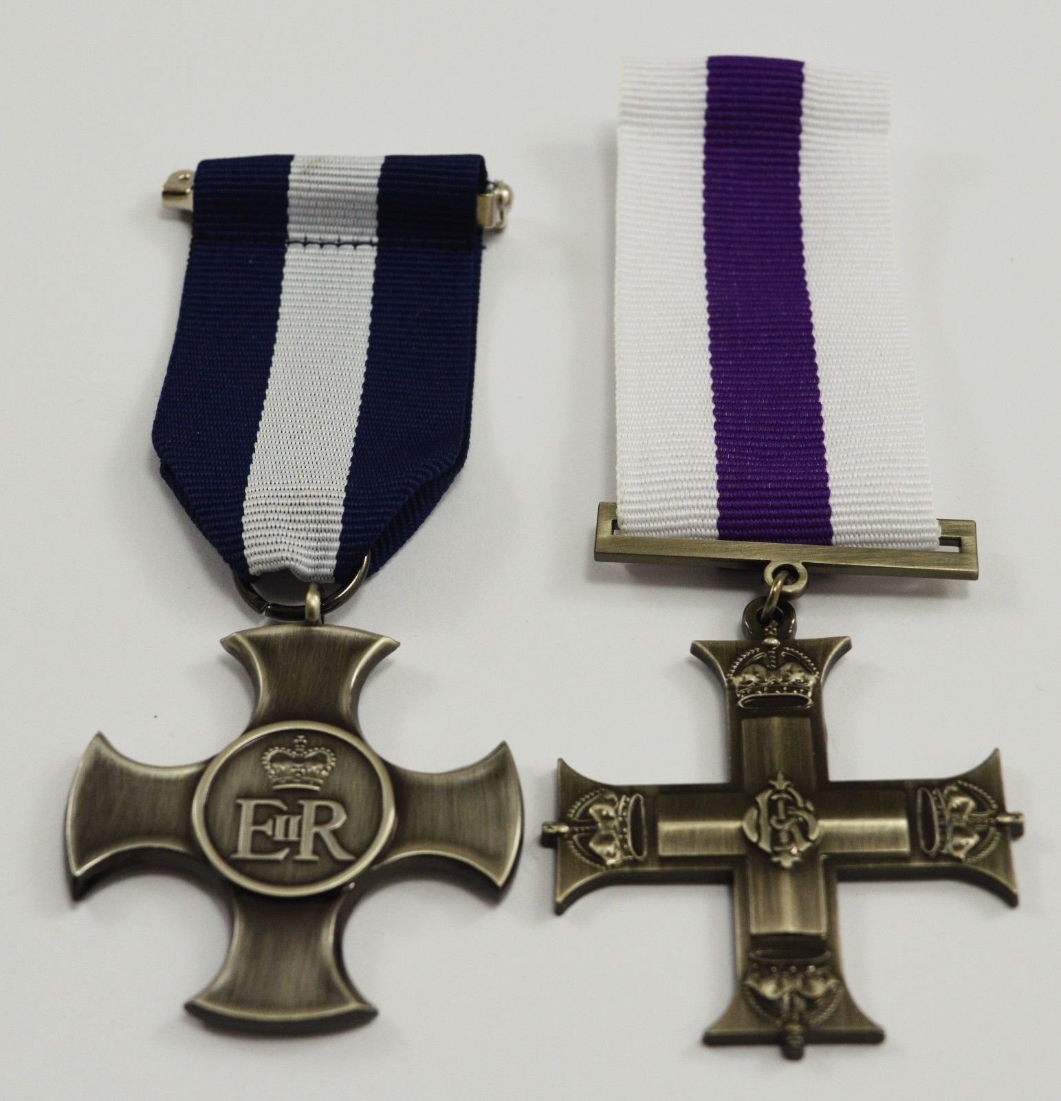 Superb Pair of Full Size Replica British Service & Gallantry Medals WW1 WW2