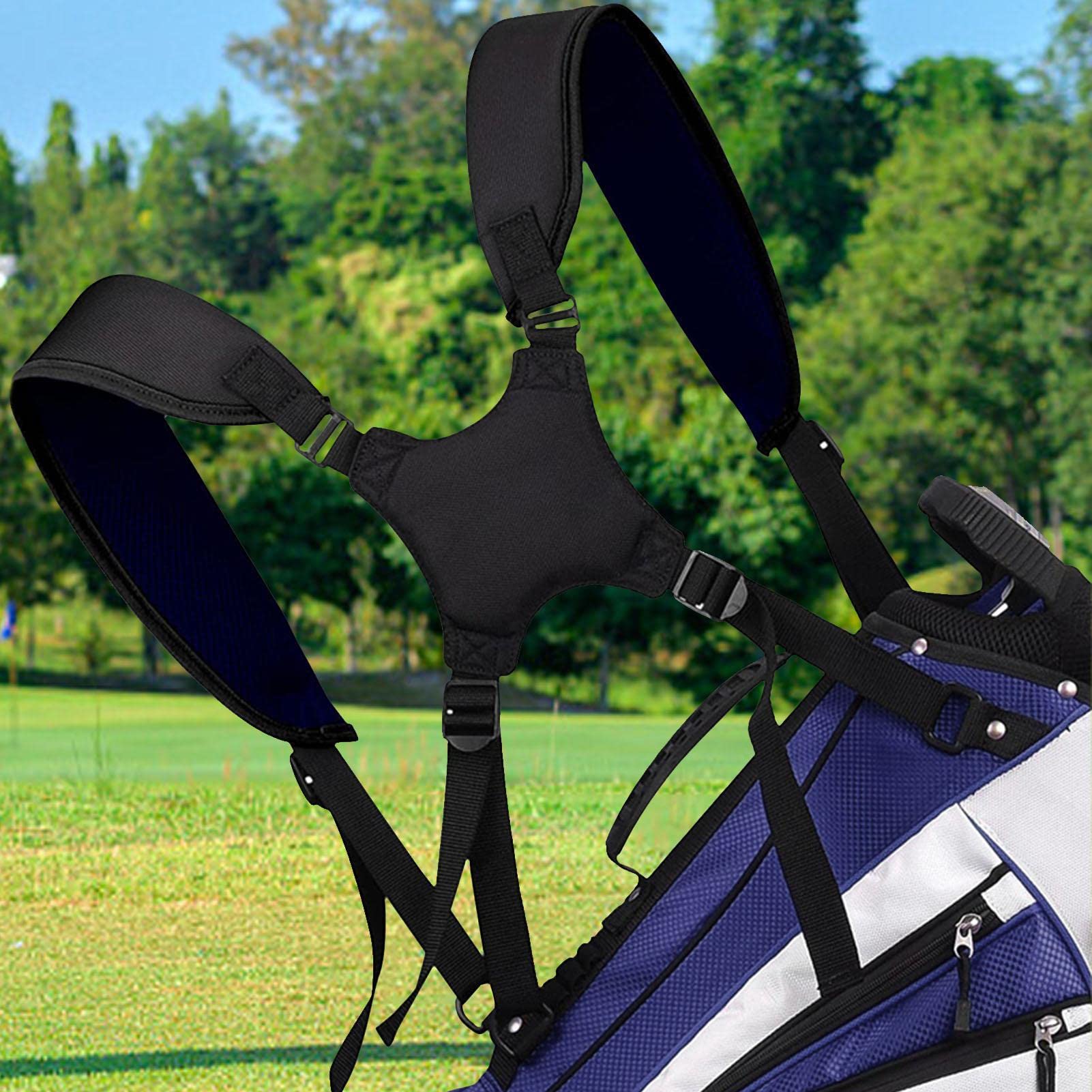 Cinghie di ricambio per sacca da golf - Attacco universale per sacca da golf | Cinghia da golf Cinghia per borsa da golf Cinghia per borsa da personale imbottita spessa Rianpesn