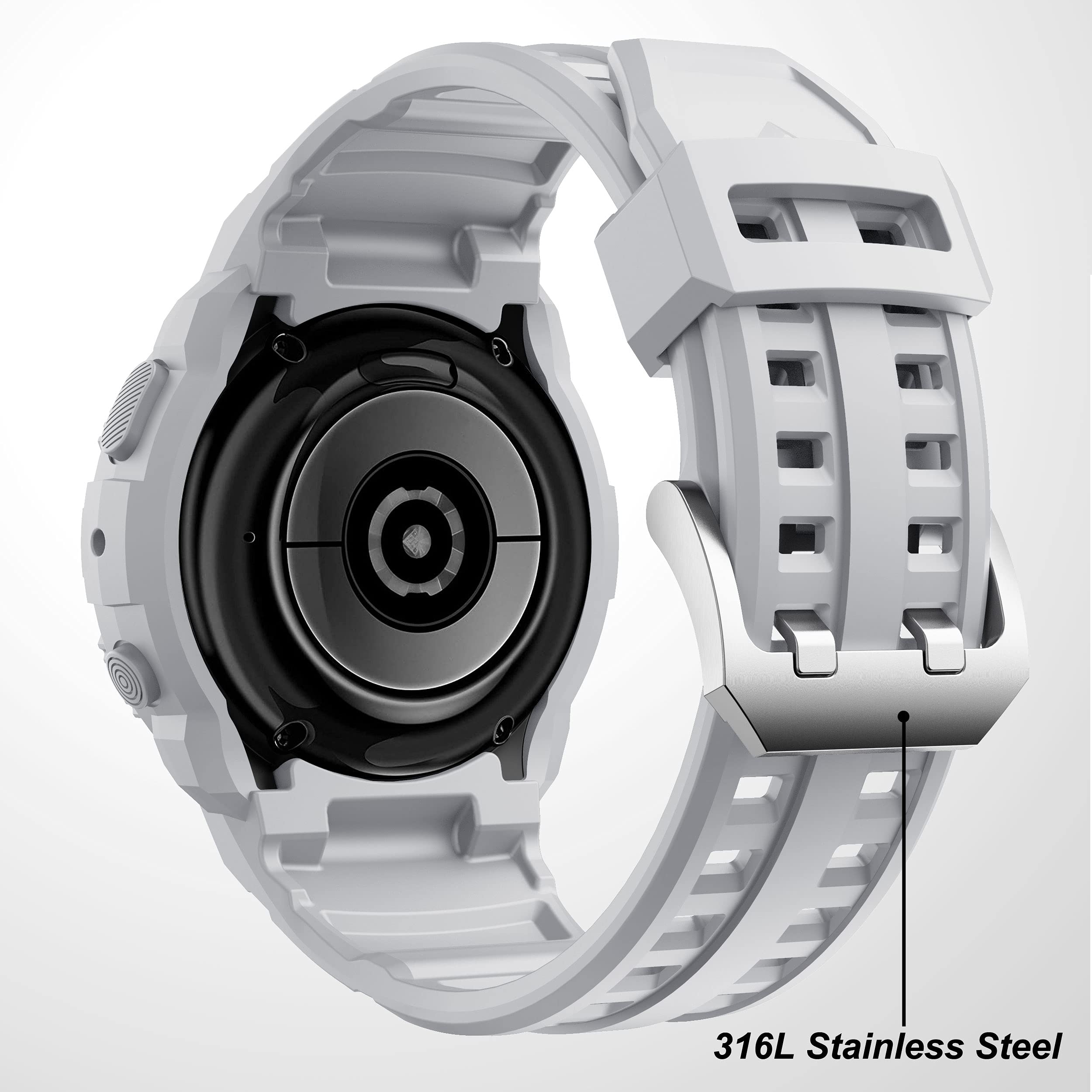 T-ENGINE Band Compatible with Galaxy Active 2 Watch Band 40mm, Rugged Protective Case with Band Easy Install for 40mm