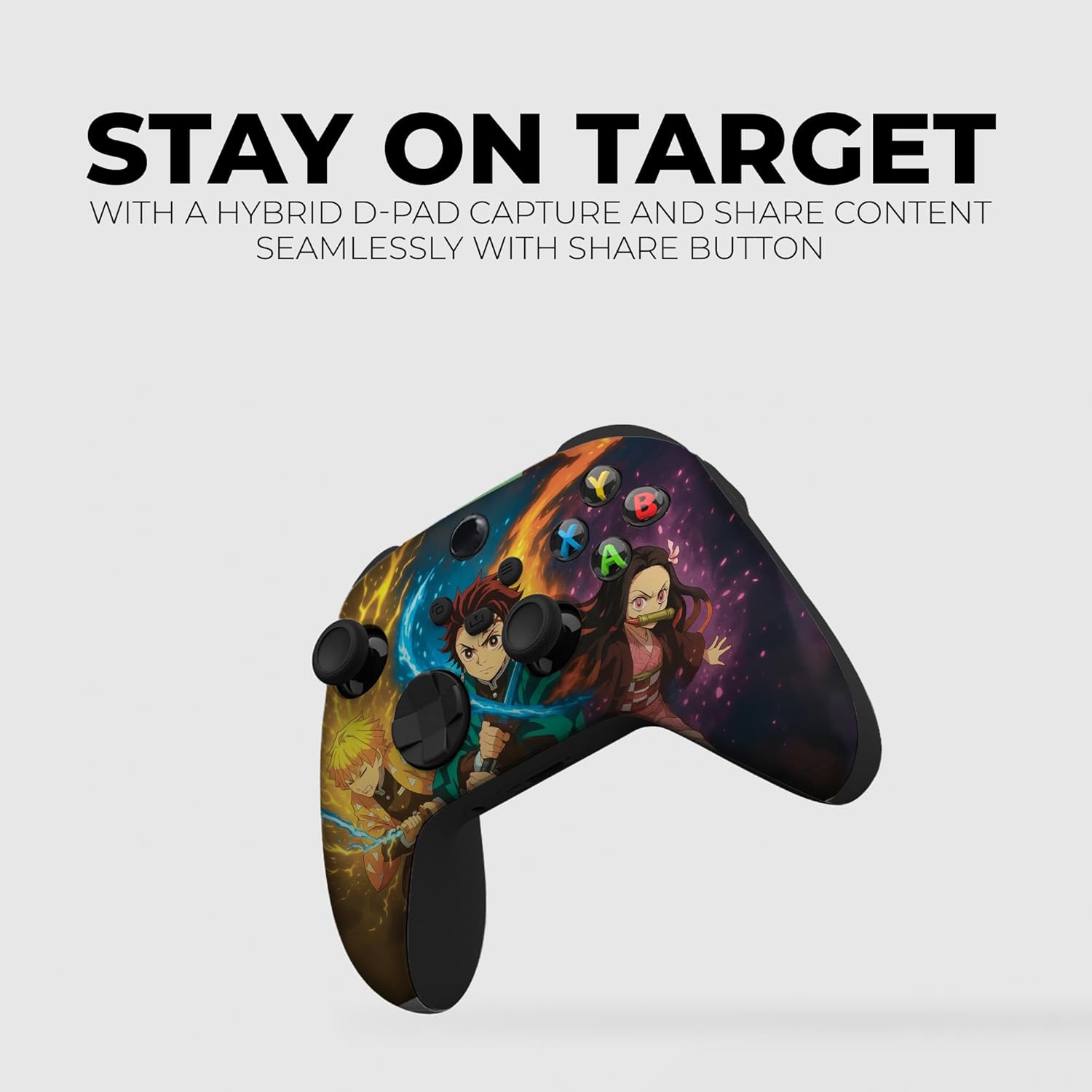 DreamController Demmon Slayyer Custom X-box Controller Wireless compatible with X-box One/Series X/S Customized in USA with Permanent HYDRO-DIP Printing (NOT JUST A SKIN)