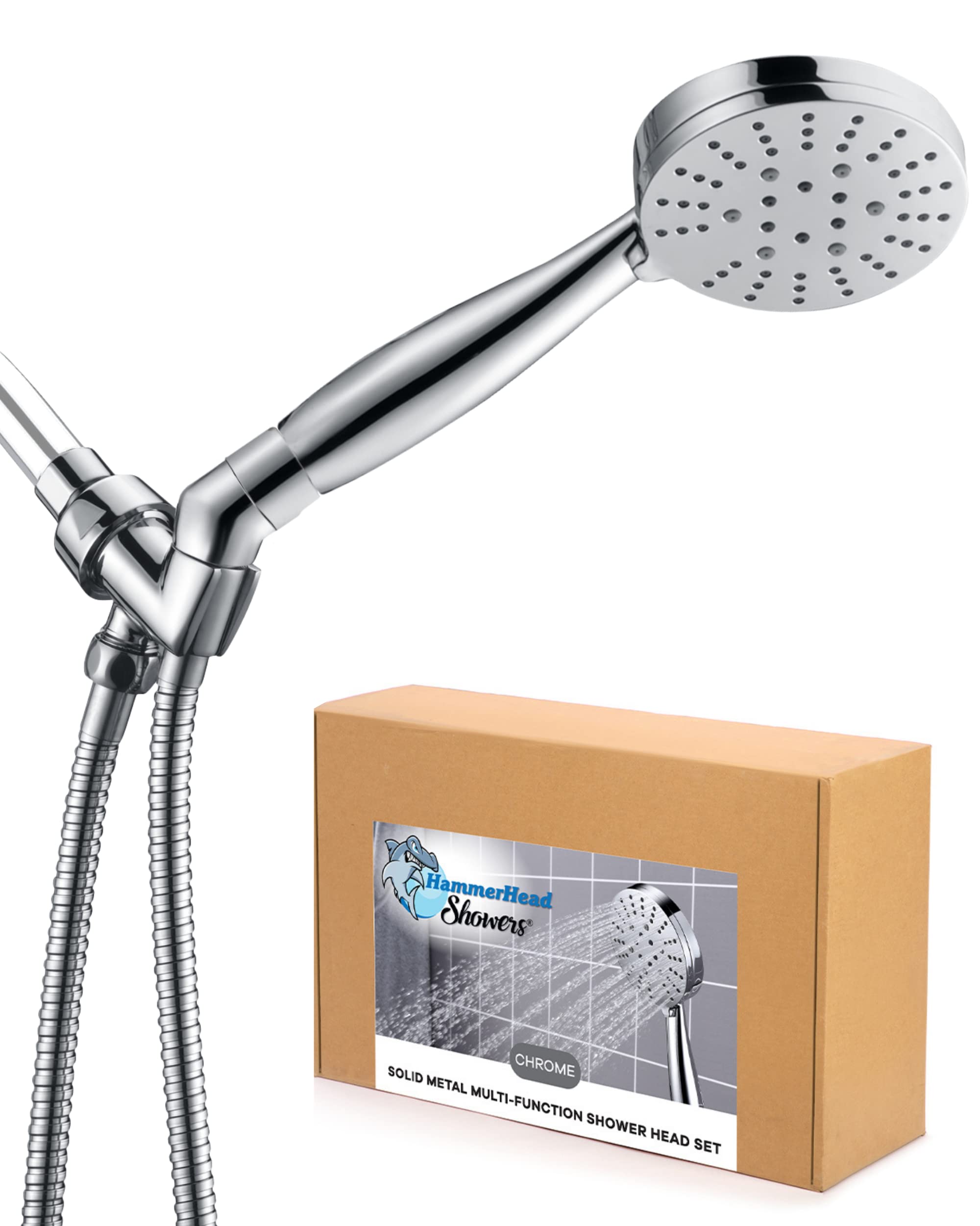 Buy All Metal 3Spray Hand Held Shower Head with Hose and Holder