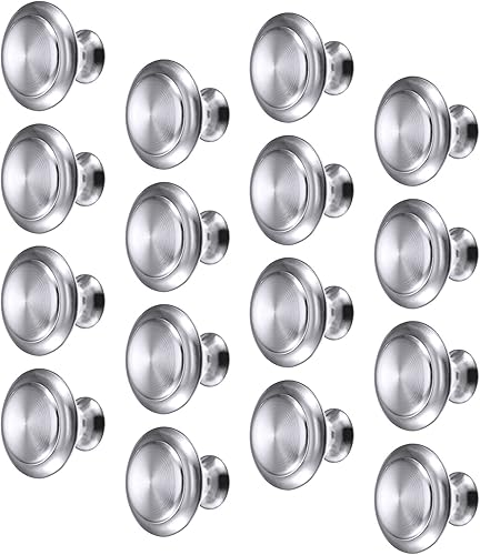 Miniatura 3 de Bememo Paquete de 30 pomos redondos para gabinetes de cocina, tiradores redondos para cajones de cocina, tiradores redondos