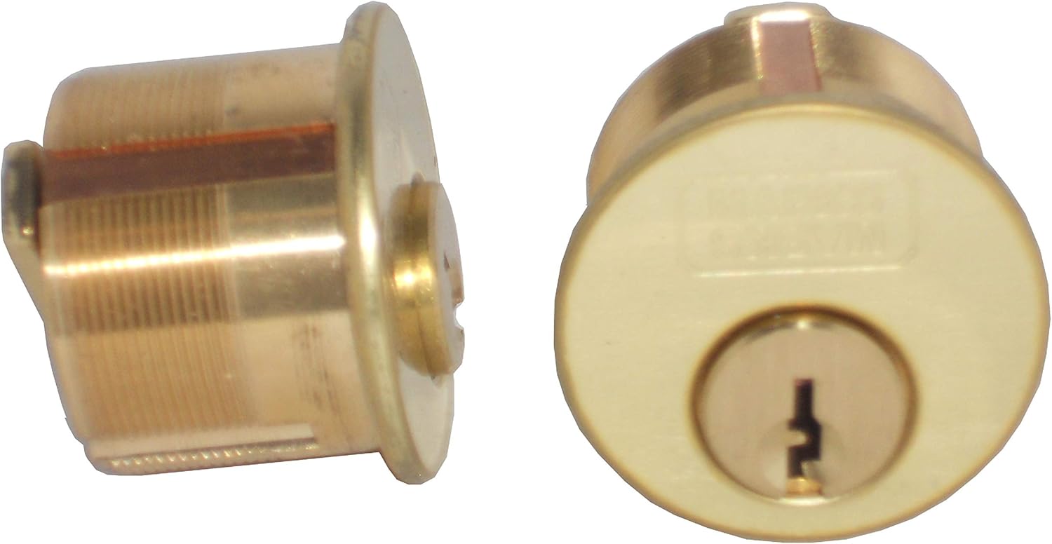 Marks Keyed Alike Pair of 15/16" Mortise cylinders for Iron gate Doors