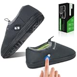 RTDEP Foot Warmer, Electric Foot Warmer with 5000mAh Battery, Heated Slippers Women Men, Heated Foot Warmer with Smart Dual Independent Switch Heated Shoes for Feet Warmers Winter Warm
