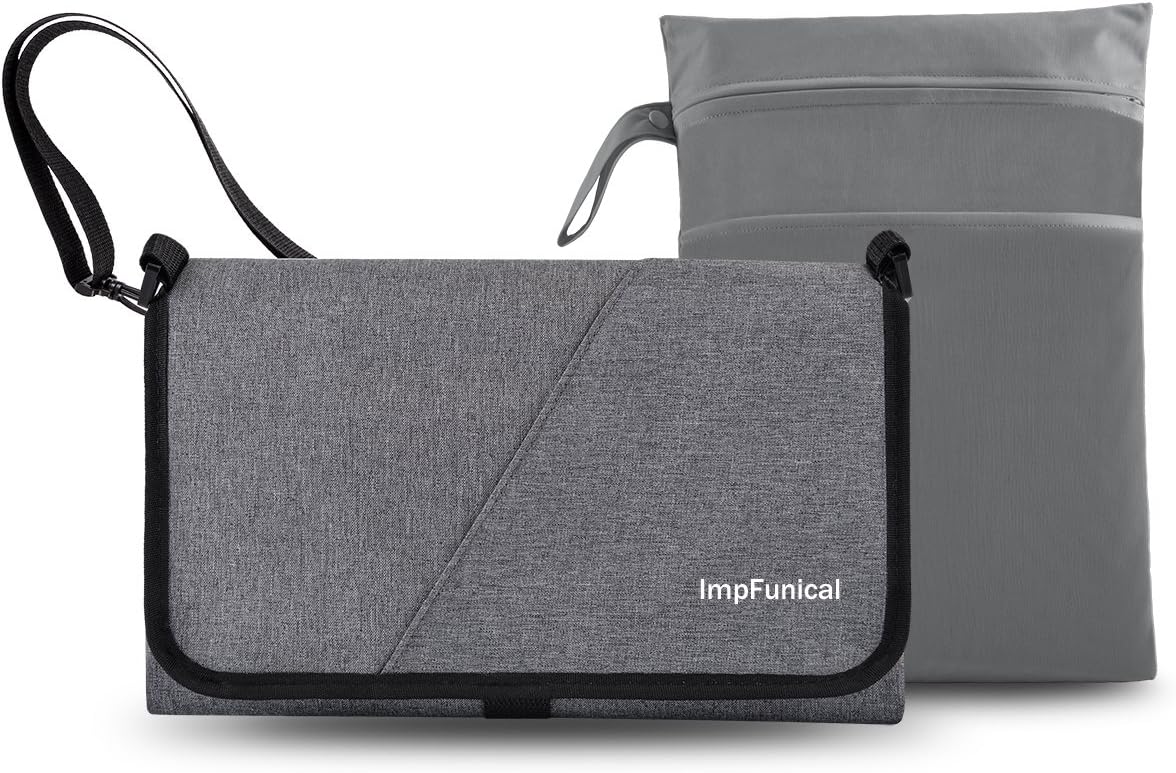 Diaper Changing Pad, Easy-to-Clean Portable Design for Home and Travel Kit for Baby Infants and Toddlers (Include Wipes Dispenser) (Wet/Dry Bag + Bag)