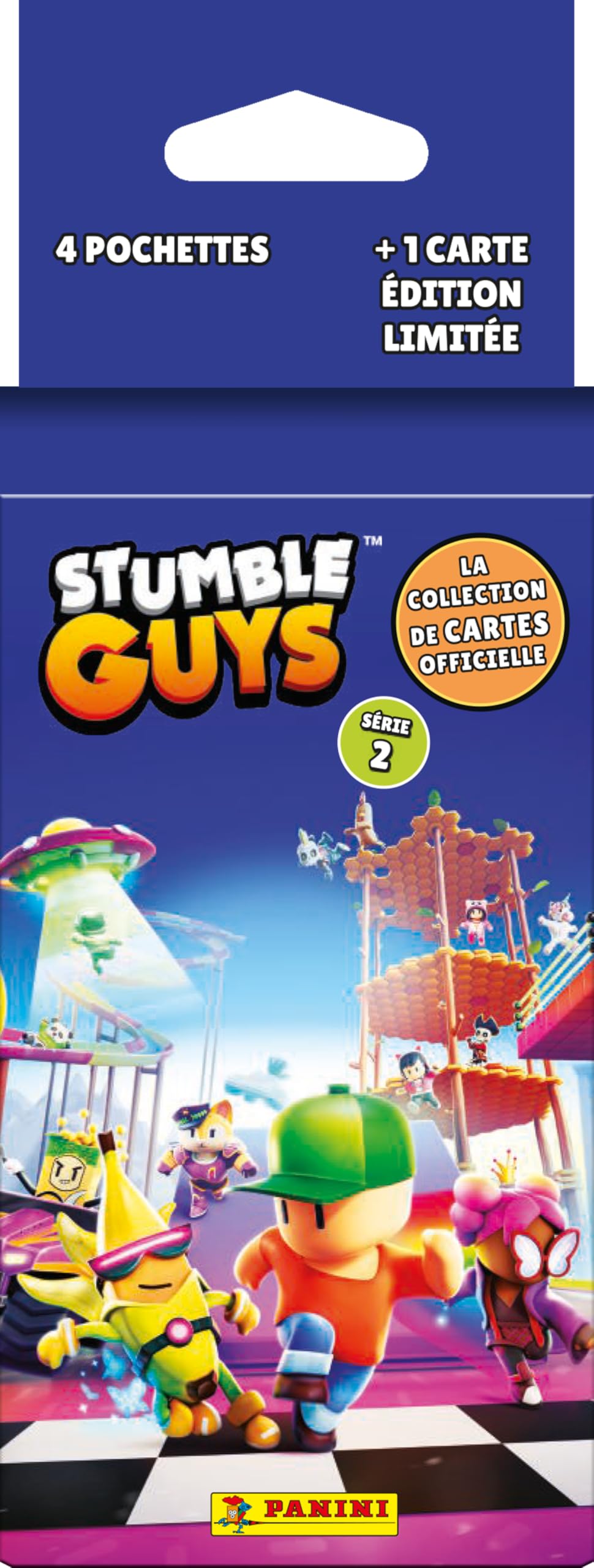 PANINI Stumble Guys Trading Cards 2 Blister Pack 4 Sleeves + 1 Limited Edition Card