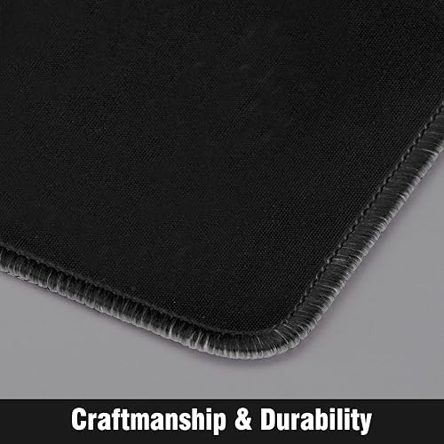 Miniatura 4 de Biouai MTG - Tapete de juego para juego de cartas TCG, 2 alfombrillas de juego cosidas negras con tubo para juego de cartas, MTG, Yugioh, Magic The