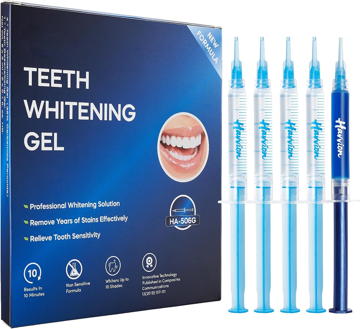 35% Carbamide Peroxide Teeth Whitening Gel, No Sensitive Teeth Whitener