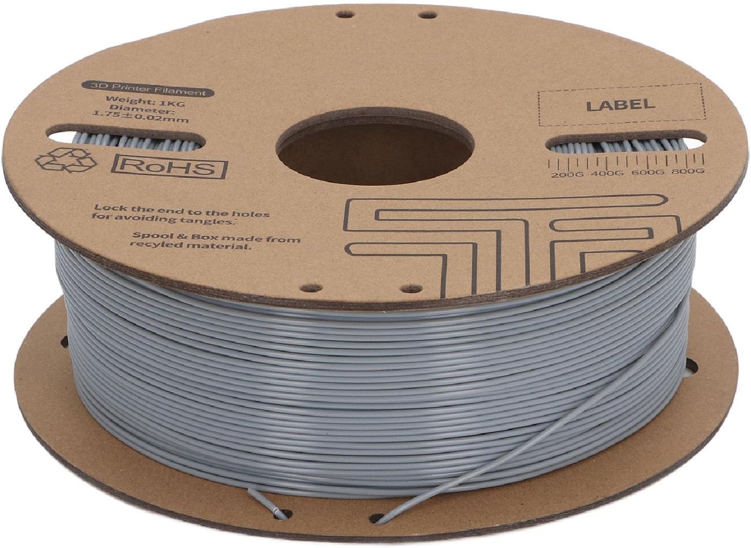 3D Printer Accessories 1.75mm PLA Filament High Speed Grey Filament Bundle for FDM 3D Printer