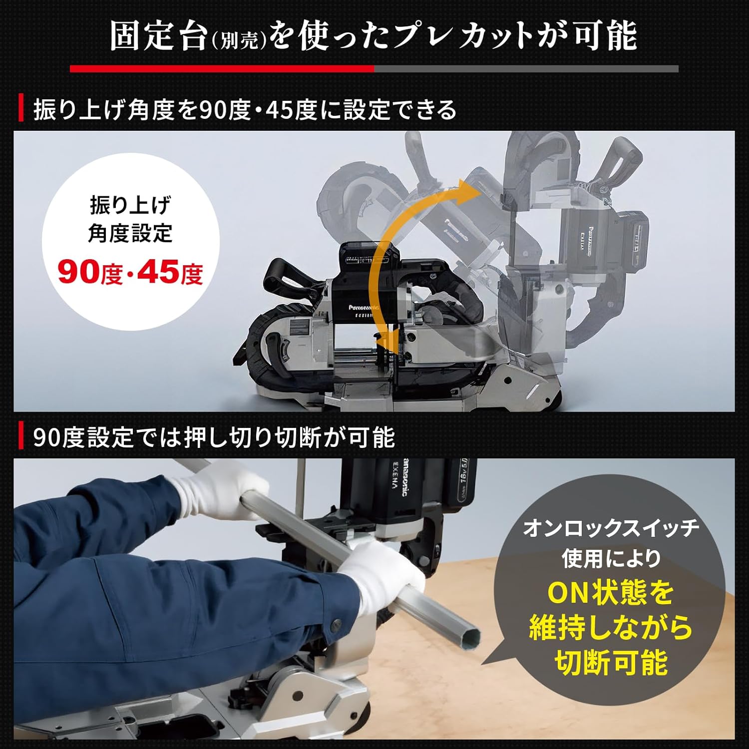 なぉ Panasonic Charging Band Saw, 18 V, Main Body, Case Panama | Ubuy