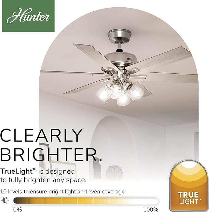 Ventilador de Techo 52 Pulgadas Con Luz y Control Remoto 6 V miniatura 4