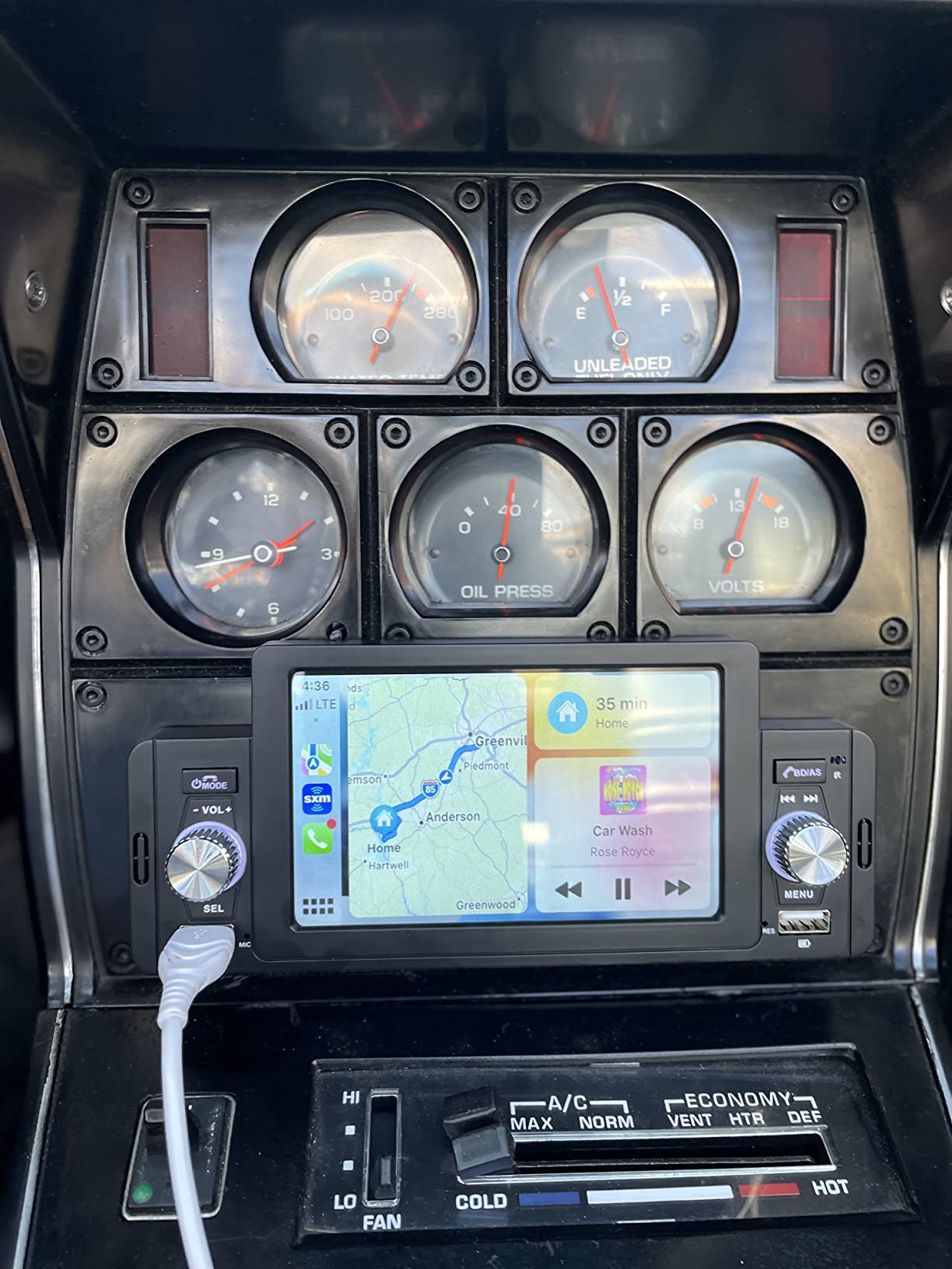 13/mo Finance Single Din Car Stereo with Apple Carplay&Android Auto Bluetooth Handsfree Call