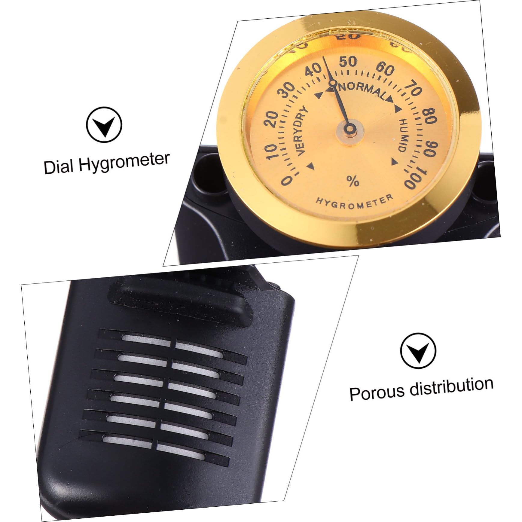 ibasenice 2pièces Humidificateur Automatique Pour Guitare Acoustique Et Ukulélé Système De Contrôle Humidité Avec Indicateur Hygromètre Entretien Facile Et Matériaux Sûrs