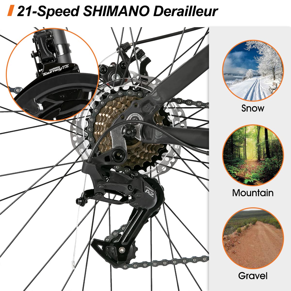 Amazon | HH HILAND 29インチ マウンテンバイク アルミニウム 17