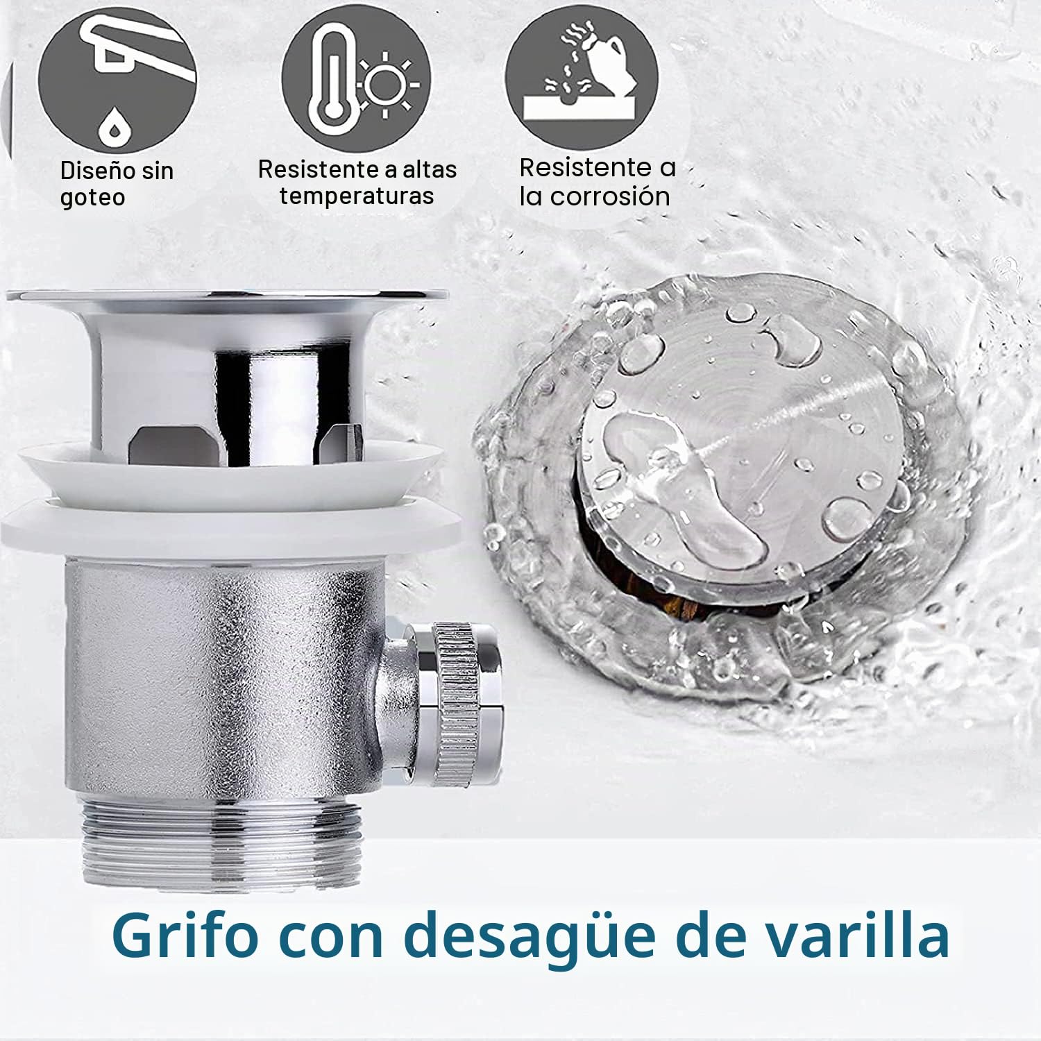 Grifo de Baño Con Barra de Tracción, CECIPA Grifo Lavabo Sencillo, Grifo Baño Cromado, Altura del Caño 112mm, Grifo Monomando Lavabo de Latón, Grifo de Lavabo Diseño Clásico | Grifo monomando para baño, grifo mezclador para lavabo, ahorro de agua