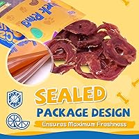 Vista 7 de gazeupon Dog Treats - Anillos de cecina de pato, pechuga de pato natural, recompensas de entrenamiento saludable para perros con glucosamina