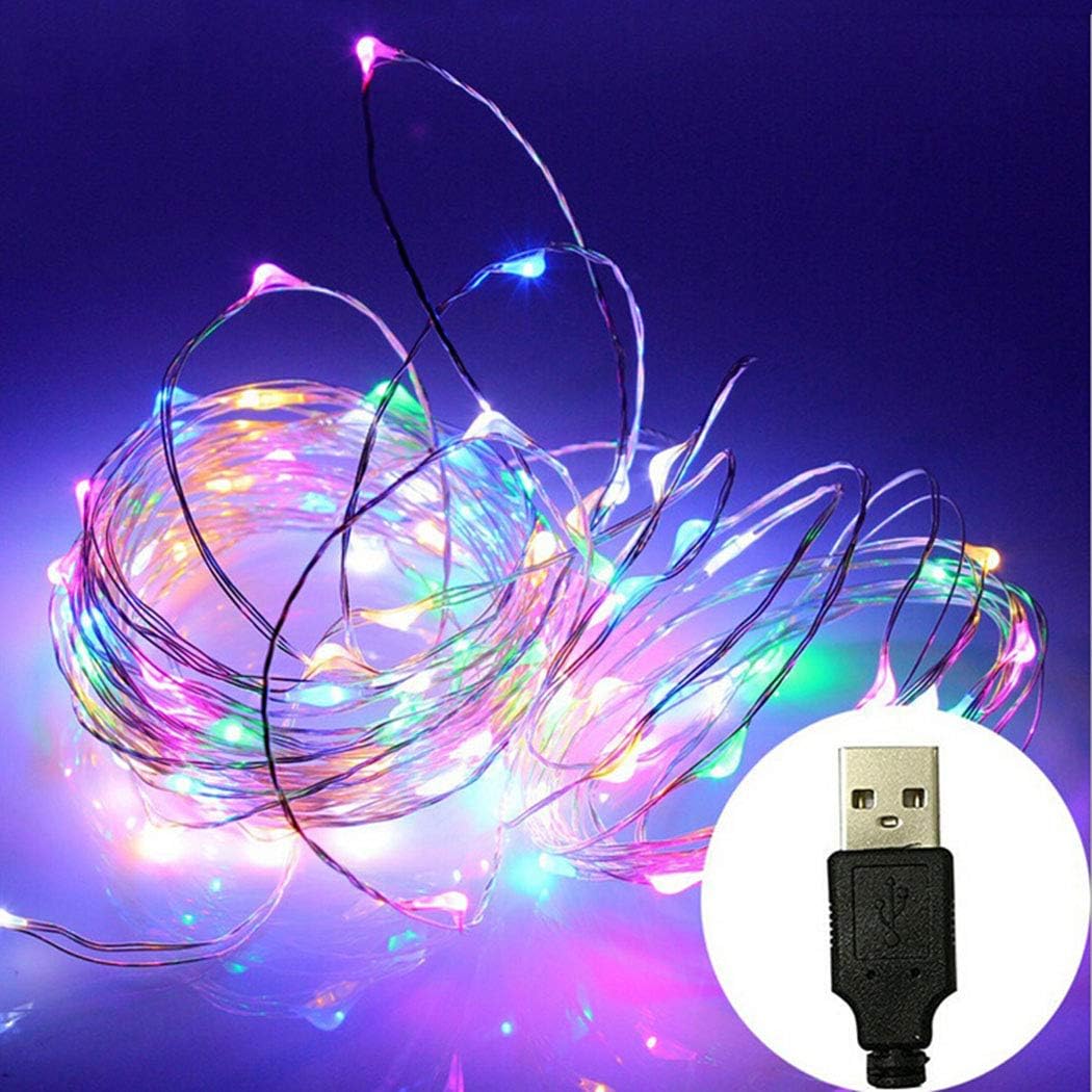 USB Starry Lights, Outgeek 32.8ft LED String Light 100 LEDs Fairy Light for Wedding Party Festival Home Decorations Bedroom Patio