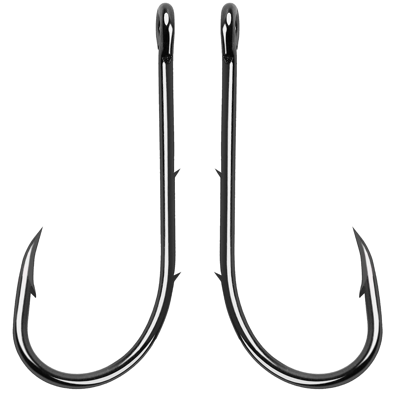 Baitholder Fishing Hooks Long Shank Beak Baitholder Hooks 100Pcs Black Offset Bait Holder Jig