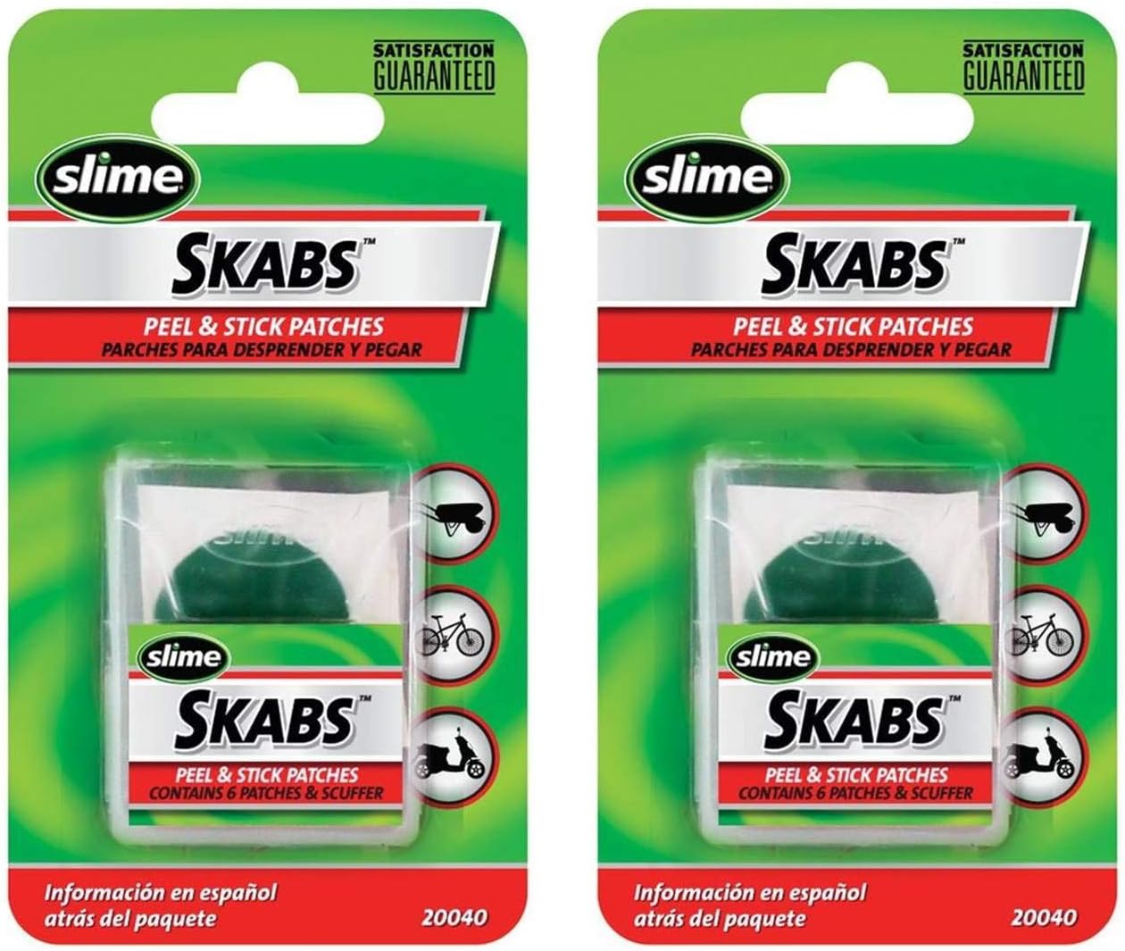 20040 SKABS Pre-Glued 1" Patch Kit - Two Pack (6 Patches and 1 Scuffer per Kit)