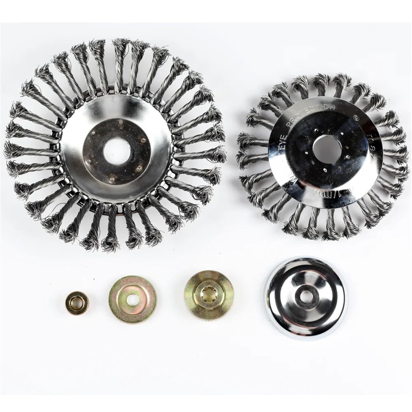 Cabezal desbrozadora de malezas de 6/8 Pulgadas, Cabezal de cortacésped Universal, Cepillo de Rueda de Alambre, Cabezal recortador de jardín, 1 Unidad(8 Inch Trimmer Head)
