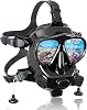 MODJUEGO Diving Mask Full Face with Camera Mount for Diving & Snorkeling,Adjustable Scuba Mask 180° Panoramic View for Adults Anti-Fog Anti-Leak Dry Top Set
