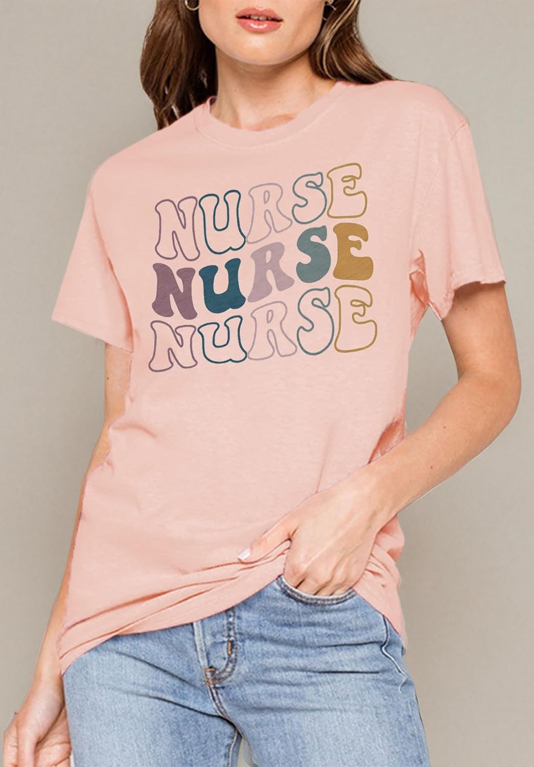 Nurse Shirts for Women Nurse Gift Tee Nursing School Tops Casual Short Sleeve Inspirational T Shirts - Image 7