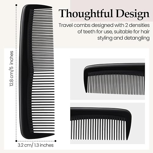 Miniatura 2 de Juego de 300 peines para el cabello, a granel, para mujeres y hombres, reutilizables, de bolsillo, pequeño peine de plástico, peine fino para