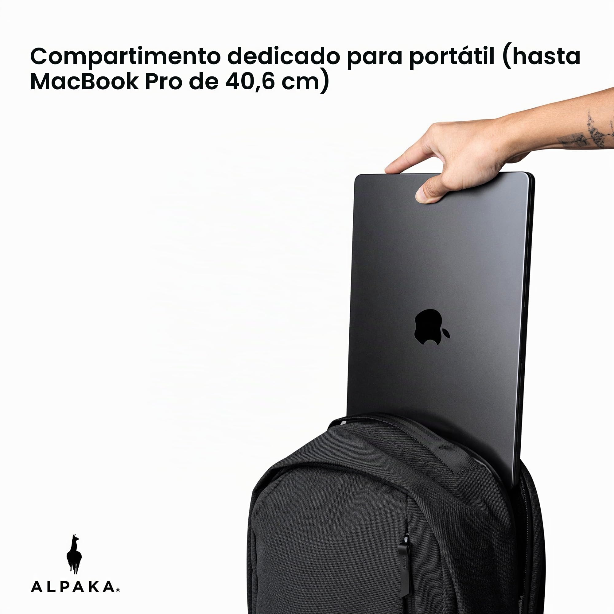 ALPAKA Metro Backpack Pro 24L – Mochila para Portátil | Para portátil 16", resistente al agua, para viaje y trabajo diario
