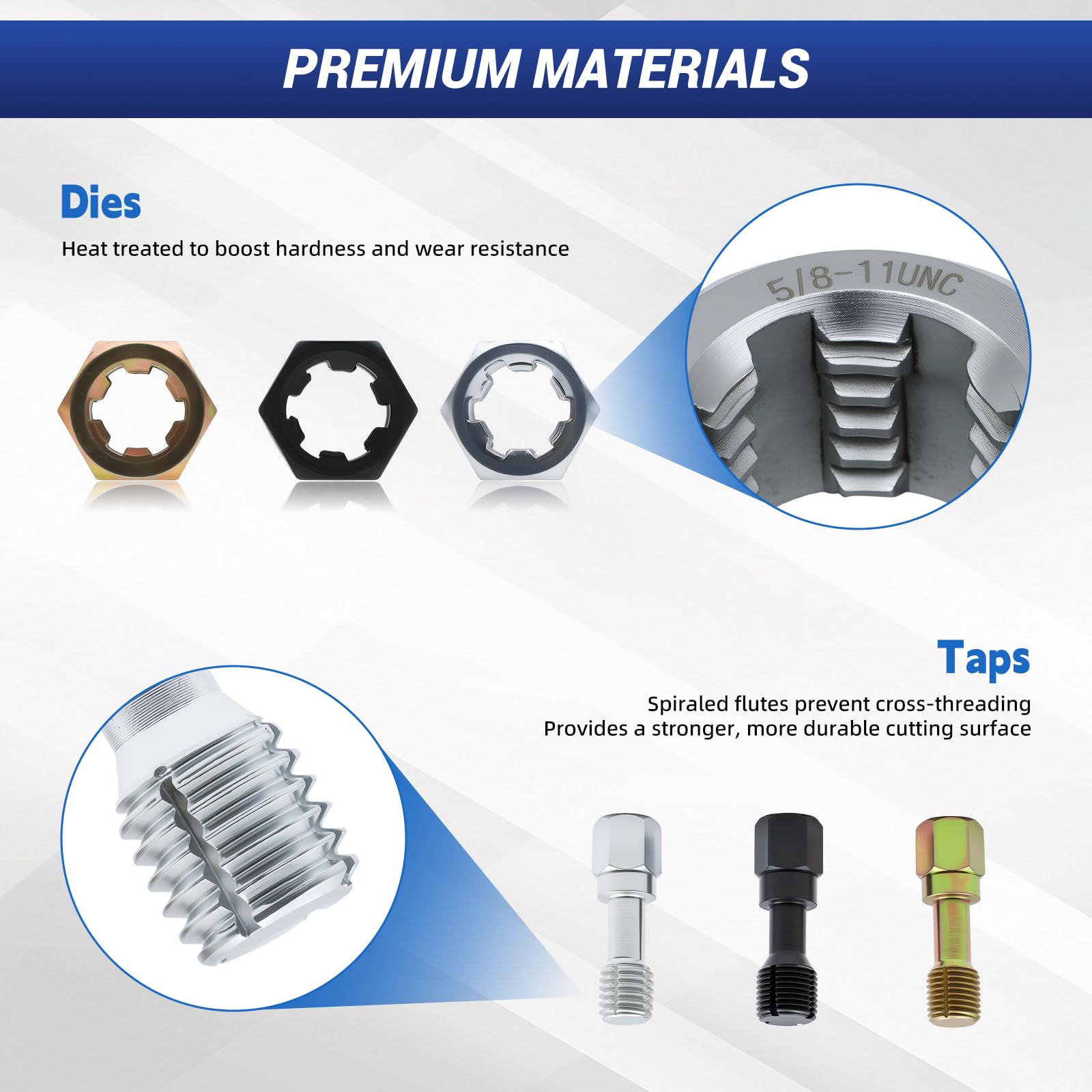 Thread Repair Kit - 61 Pieces for Auto & DIY -4