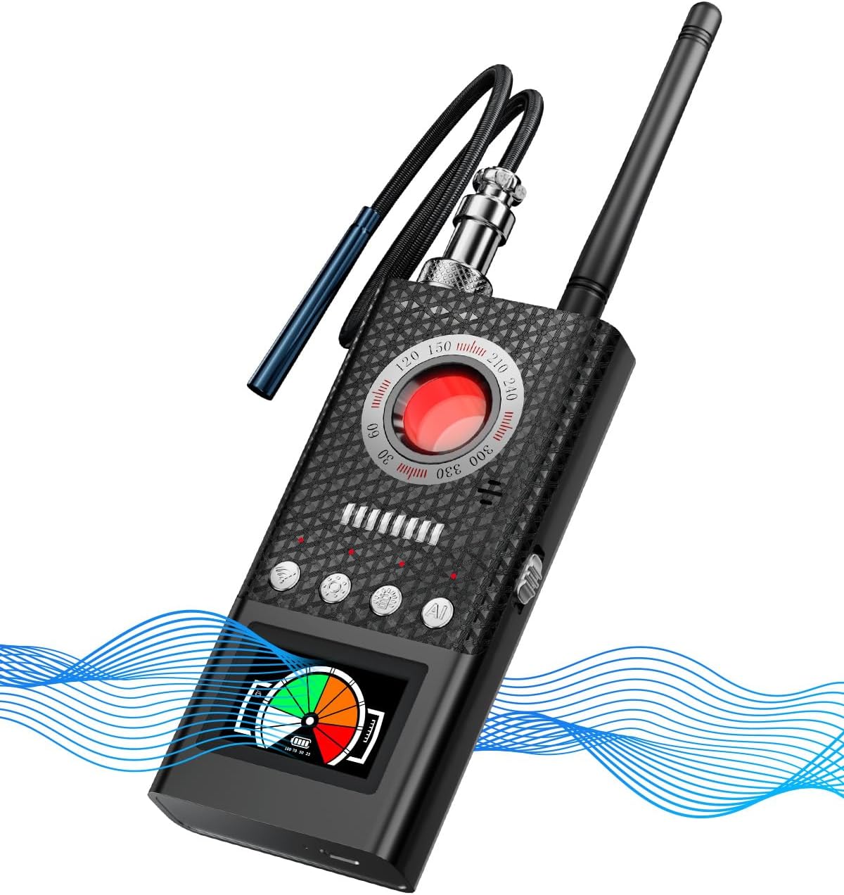 Hidden Camera Detectors GPS Tracker Detector Hidden Bug Detector with Auto Detection for Travel, Hotel Safety