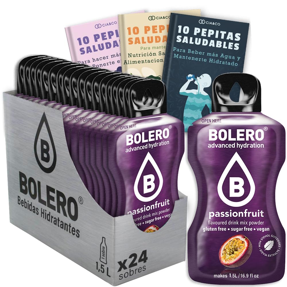 24 x Bebida Bolero COLA Hidratante Sin Azucar (24x9 grs) + 30 Pepitas Saludables para una vida más sana by Cia&Co — view 158